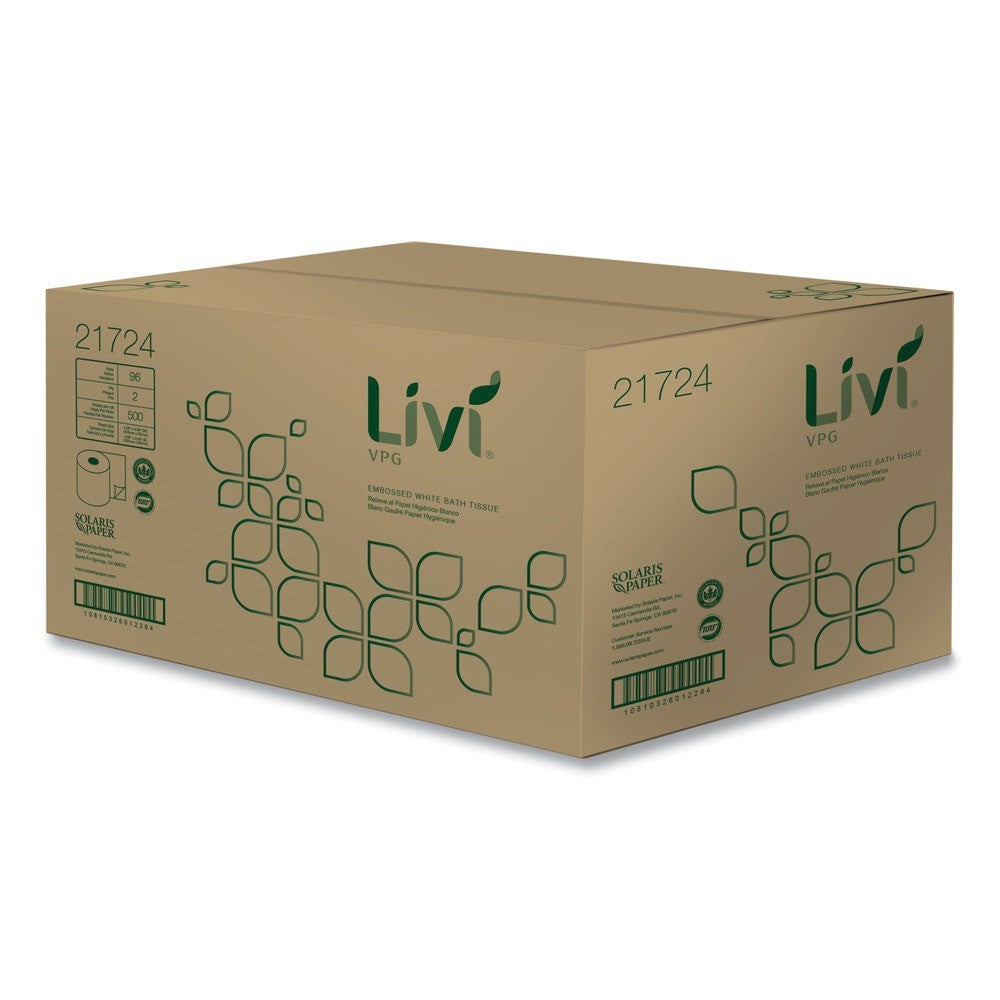 Livi VPG 21724 2-Ply Bath Tissue - White (1-Carton) New
